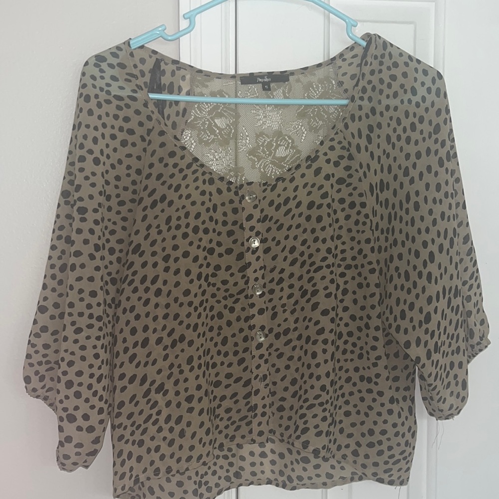 Cropped blouse shirt